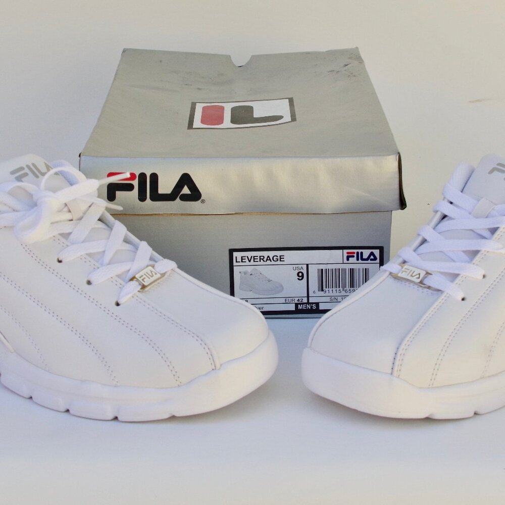 Fila Leverage Men's US 9 White  Great Condition!